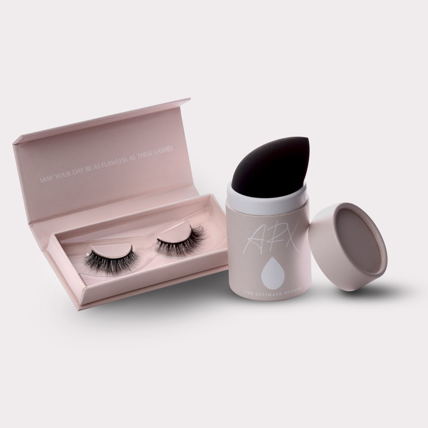 ARX Lashes in style "Feathery" and The Ultimate Beauty Sponge DUO